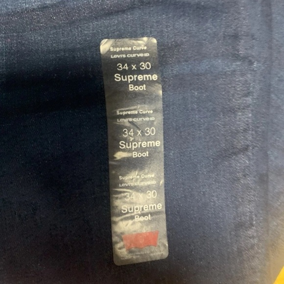 Levi’s Women’s  Size 34 Curve ID Stretchy Supreme Boot Cut Mid Rise Jeans - Picture 5 of 7